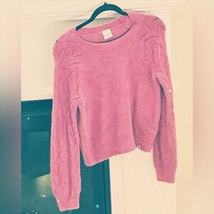 Pink Knit Sweater Abercrombie and fitch sweater